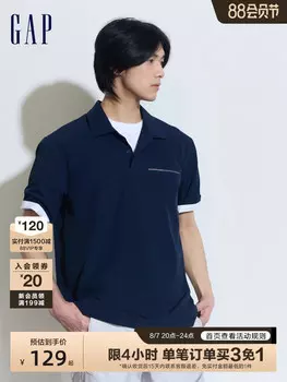 Футболка Gap с короткими рукавами, темно-синий