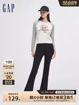 Футболка Gap трикотажная, светло-серый