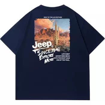 Футболка Garden Forest JEEP унисекс, Burgundy