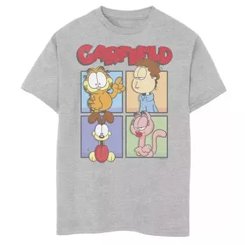 Футболка Garfield Boxs Group Shot для мальчиков 8–20 лет с графическим рисунком Licensed Character