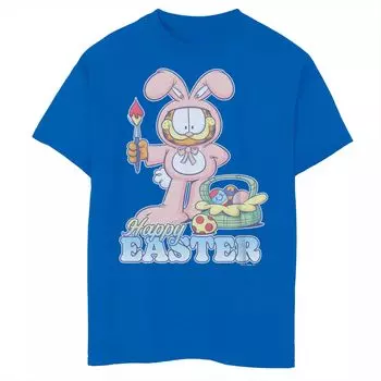Футболка Garfield с рисунком «Пасхальная краска» для мальчиков 8–20 лет Licensed Character