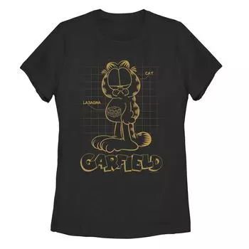 Футболка Garfield Schematic с неоновым рисунком для юниоров Licensed Character