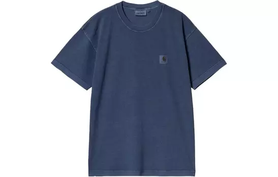 Футболка Garment-Dyed Series, унисекс, синяя Carhartt Wip, синий