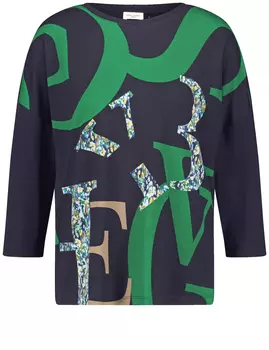 Футболка Gerry Weber 3/4 Arm, цвет Placement/Navy