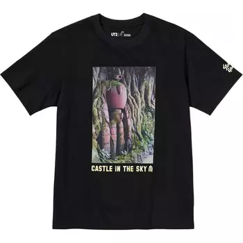 Футболка Ghibli X Studio Ghibli Co-titled Series унисекс 09 черная Uniqlo, черный