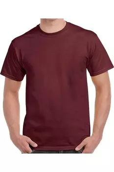 Футболка Gildan Heavy Cotton с короткими рукавами, бордовый
