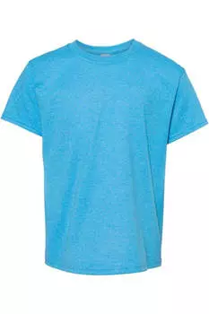 Футболка Gildan Heavy Cotton Youth, цвет heather sapphire