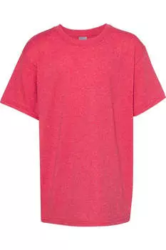 Футболка Gildan Heavy Cotton Youth, цвет heather red