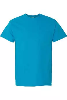 Футболка Gildan из плотного хлопка с карманом, цвет sapphire