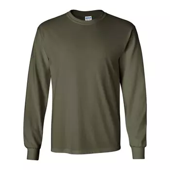 Футболка Gildan из ультрахлопка с длинными рукавами, цвет Military Green