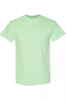 Футболка Gildan Mens из плотного хлопка с короткими рукавами, мятно-зеленый