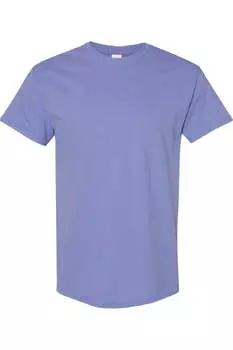 Футболка Gildan Mens из плотного хлопка с короткими рукавами, фиолетовый