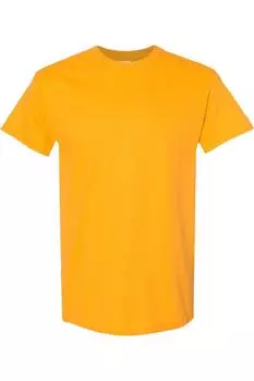 Футболка Gildan Mens из плотного хлопка с короткими рукавами, золотой