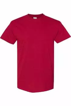 Футболка Gildan Mens из плотного хлопка с короткими рукавами, цвет cardinal