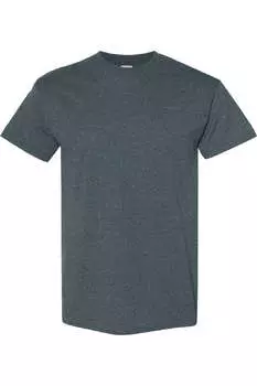 Футболка Gildan Mens из плотного хлопка с короткими рукавами, цвет dark heather
