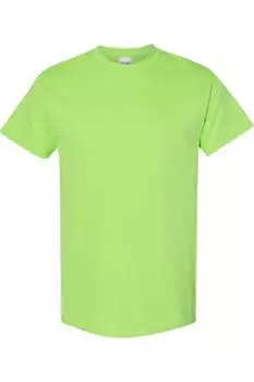 Футболка Gildan Mens из плотного хлопка с короткими рукавами, цвет lime