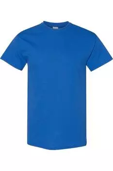 Футболка Gildan Mens из плотного хлопка с короткими рукавами, цвет royal