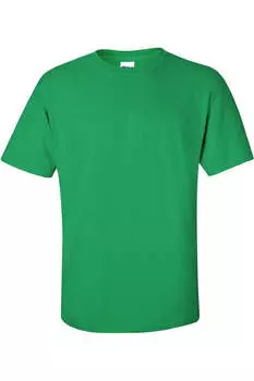 Футболка Gildan Mens Ultra Cotton с коротким рукавом, цвет irish green