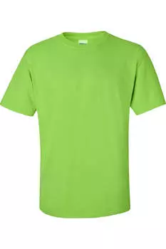 Футболка Gildan Mens Ultra Cotton с коротким рукавом, цвет lime