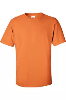 Футболка Gildan Mens Ultra Cotton с коротким рукавом, цвет tangerine