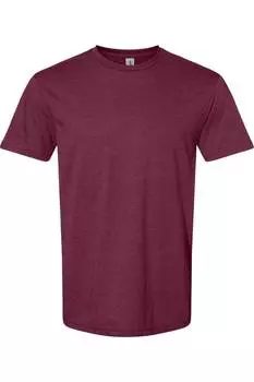 Футболка Gildan Softstyle CVC, цвет maroon mist