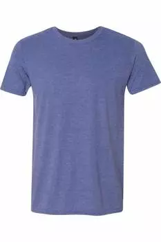 Футболка Gildan Softstyle Triblend, цвет heather blue
