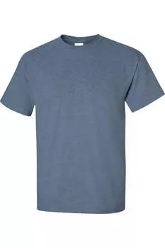 Футболка Gildan Ultra Cotton, цвет heather indigo