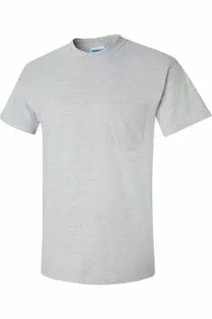 Футболка Gildan Ultra Cotton с карманом, цвет sport grey