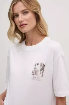 Футболка GILLY из хлопка Pepe Jeans, белый