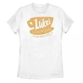 Футболка Gilmore Girls Luke's для юниоров с потертым рисунком и рисунком Licensed Character
