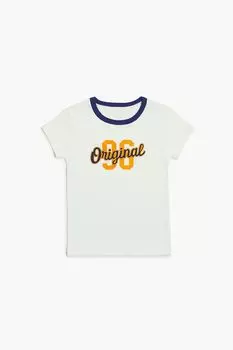 Футболка Girls 96 с оригинальным рисунком Forever 21, кремовый