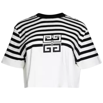 Футболка Givenchy 4G Cropped 'White/Blk', белый