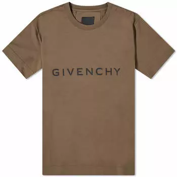 Футболка Givenchy Archetype Logo, хаки