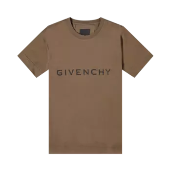 Футболка Givenchy Archetype Slim Fit 'Khaki', зеленый