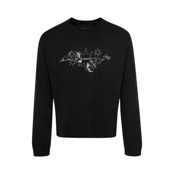 Футболка Givenchy Boxy Fit Long-Sleeve T-Shirt, черный