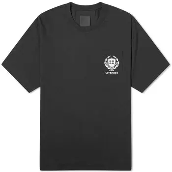 Футболка Givenchy Crest Logo T-Shirt, черный