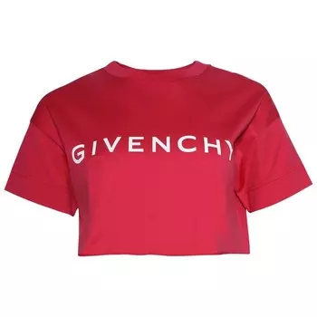 Футболка Givenchy Cropped Tee, цвет Raspberry