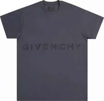 Футболка Givenchy Embroidered Oversized T-Shirt 'Night Blue', синий