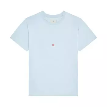 Футболка Givenchy Flamingo Printed Crewneck T-Shirt, синий