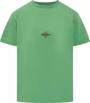 Футболка Givenchy Oversized Fit T-Shirt With Patch 'Grass Green', зеленый