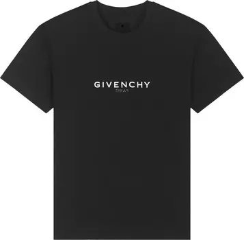 Футболка Givenchy Reverse Oversized T-Shirt 'Black', черный