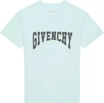 Футболка Givenchy Slim Fit Print T-Shirt 'Acqua Marine', синий