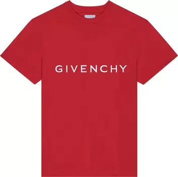 Футболка Givenchy T-Shirt 'Vermillion Red', красный