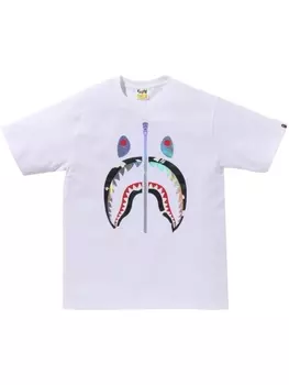 Футболка Glitter Shark A BATHING APE, белый