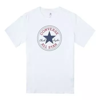 Футболка go-to all star patch standard fit t-shirt 'white' Converse, белый