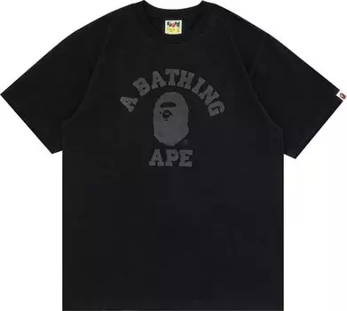 Футболка GOAT Exclusive BAPE College Tee In Black, черный