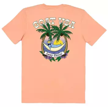 Футболка GOAT USA Lazy Chillin, цвет Peach Cream
