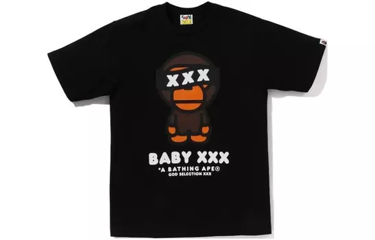 Футболка GOD SELECTION XXX CO-BRAND унисекс A Bathing Ape, черный