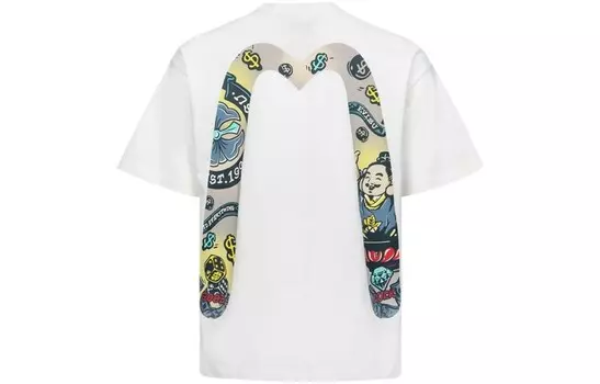 Футболка Godhead Daicock из хлопка Evisu, белый