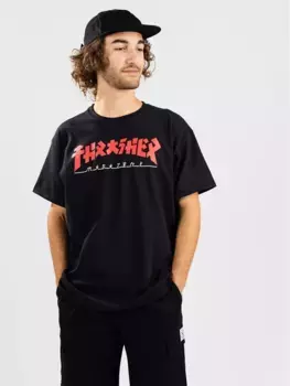 Футболка Годзиллы Thrasher, черный